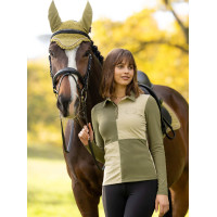 T-shirt tecnico da donna LeMieux Rugby Harlequin Salice / pera