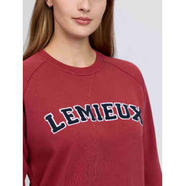 Sweat-shirt LeMieux col rond style Varsity Vida femme