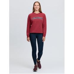 Sweat-shirt LeMieux col rond style Varsity Vida femme