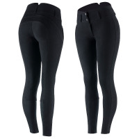 Pantaloni da equitazione con rinforzi in pelle Daniela da donna Horze Nero