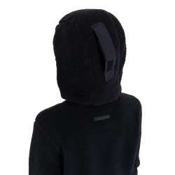 Felpa bambini unisex in pile teddy con zip e cappuccio Equestro