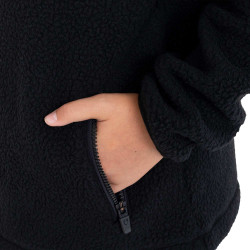 Felpa bambini unisex in pile teddy con zip e cappuccio Equestro