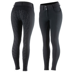 Pantaloni da equitazione termici con grip in silicone a fondo intero Mia donna Horze