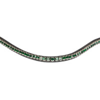 Frontalino con strass Stones Concept Equestro Nero / smeraldo