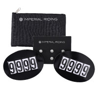 Numero di gara Imperial Riding Basic con spilla rapida in confezione da 2 Nero