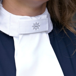 Plastron con patch con paillettes e velcro Imperial Riding Basic donna Bianco Plastron con patch con paillettes e velcro Imperial Riding Basic donna Bianco