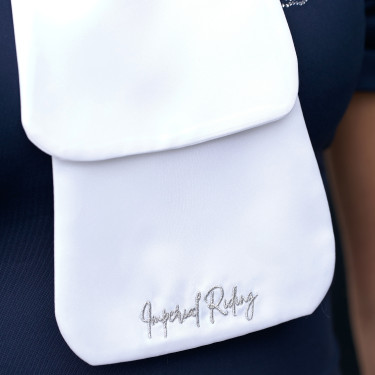 Plastron con patch con paillettes e velcro Imperial Riding Basic donna Bianco Plastron con patch con paillettes e velcro Imperial Riding Basic donna Bianco