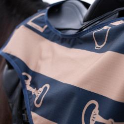 Coperta da passeggio HV Polo Gwenny stampata outdoor Marino / cammello Blu Coperta da passeggio HV Polo Gwenny stampata outdoor Marino / cammello Blu