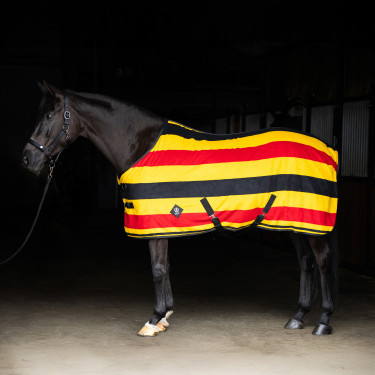 Coperta in pile Imperial Riding Stripe Oro Coperta in pile Imperial Riding Stripe Oro