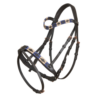 Briglia HV Polo Chaya Marrone / blu navy