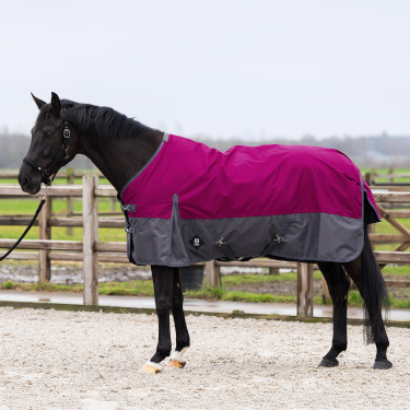 Coperta da esterno Imperial Riding Limited estiva con collo Lampone / grigio Rosso Coperta da esterno Imperial Riding Limited estiva con collo Lampone / grigio Rosso