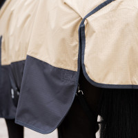 Coperta da esterno Imperial Riding Limited 100 g con collo Beige / grigio