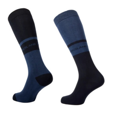 Set di 2 paia di calze Coolmax Kingsland KLmiko Blu Sargasso Sea