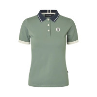 Polo da donna in piqué KLLaura Kingsland Verde agave