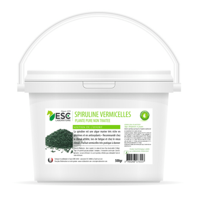 Spirulina vermicelli per cavalli ESC Laboratoire
