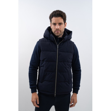 Gilet imbottito senza maniche Harcour Aubin Marina Blu marino