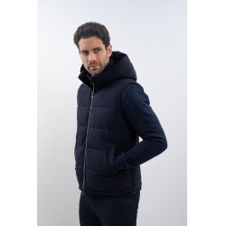 Gilet imbottito senza maniche Harcour Aubin Marina Blu marino