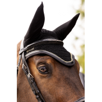 Cuffia per cavallo Harcour Freya Nero / nero oro