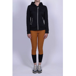 Felpa con zip Harcour Sworm donna Nero