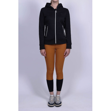 Felpa con zip Harcour Sworm donna Nero