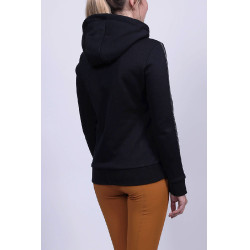 Felpa con zip Harcour Sworm donna Nero