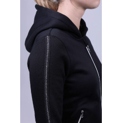 Felpa con zip Harcour Sworm donna Nero
