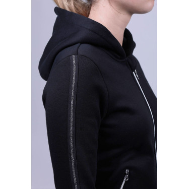 Felpa con zip Harcour Sworm donna Nero