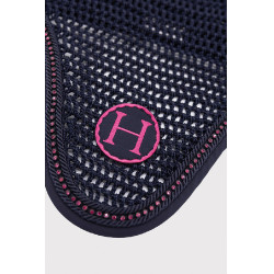 Cuffia per cavallo Harcour Fablir Blu marino / rosa