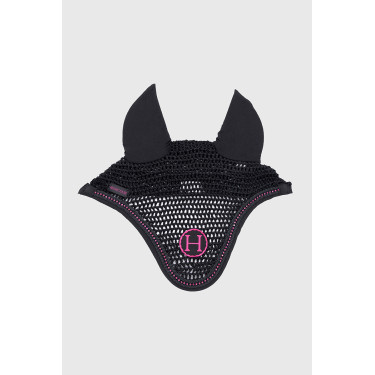 Cuffia per cavallo Harcour Fablir Nero / rosa