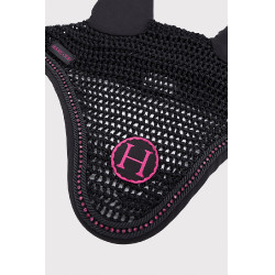 Cuffia per cavallo Harcour Fablir Nero / rosa