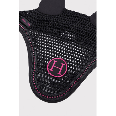 Cuffia per cavallo Harcour Fablir Nero / rosa
