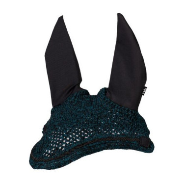 Cuffia antimosche Lugano Elegant - HKM Nero / petrolio
