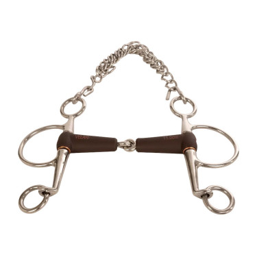 Pelham a cannone Flex snodatura semplice medio 18 mm 14,5 cm