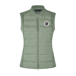 Gilet ibrido senza maniche da donna KLLucy Kingsland Verde scarabeo