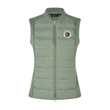 Gilet ibrido senza maniche da donna KLLucy Kingsland Verde scarabeo