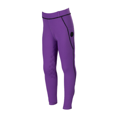 Leggings Amina fondo intero in silicone HKM bambino Lilla scuro Viola