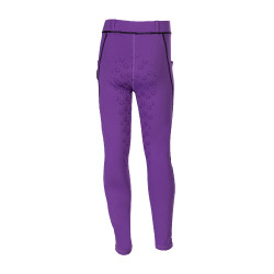 Leggings Amina fondo intero in silicone HKM bambino Lilla scuro Viola
