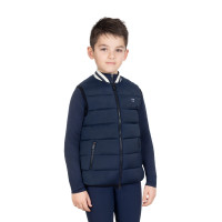 Smanicato tecnico bambino colletto in maglia Blazer marine Blu marino