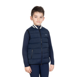 Smanicato tecnico bambino colletto in maglia Blazer marine Blu marino