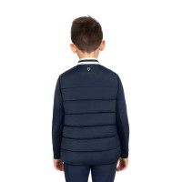 Smanicato tecnico bambino colletto in maglia Blazer marine Blu marino