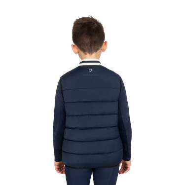Smanicato tecnico bambino colletto in maglia Blazer marine Blu marino