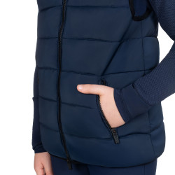 Smanicato tecnico bambino colletto in maglia Blazer marine Blu marino