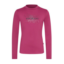 KLMadeline T-shirt a maniche lunghe Junior Kingsland Nebbia rosa magenta