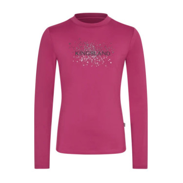 KLMadeline T-shirt a maniche lunghe Junior Kingsland Nebbia rosa magenta