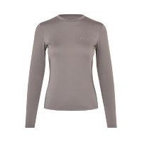 T-shirt da allenamento da donna con scollo tondo KLLea Kingsland Marrone ferro