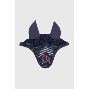 Cuffia per cavallo Harcour Fablir Blu marino / rosa