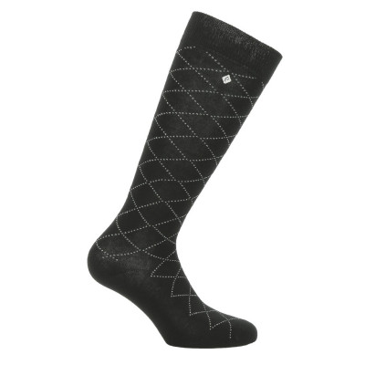 Chaussettes Equithème Résille Noir