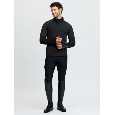 mezza zip LeMieux uomo Nero