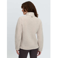 Giacca con zip in pile sherpa Heritage Stone LeMieux Pietra Grigio