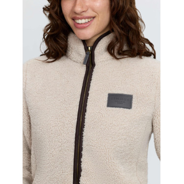 Giacca con zip in pile sherpa Heritage Stone LeMieux Pietra Grigio